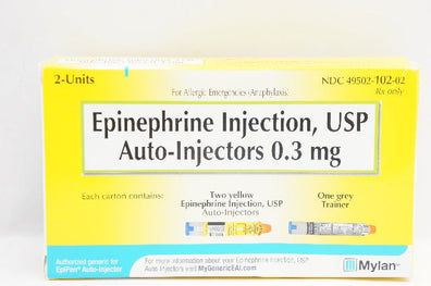 Mylan Epinephrine Injection USP Auto-Injector 0.3mg - Pack of 2 (x)